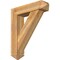 Ekena Millwork Traditional Arts and Crafts Rough Sawn Bracket w/ Offset Brace, Western Red Cedar, 8"W x 32"D x 38"H BKT0806X32X38TRA03RWR - alternate 1